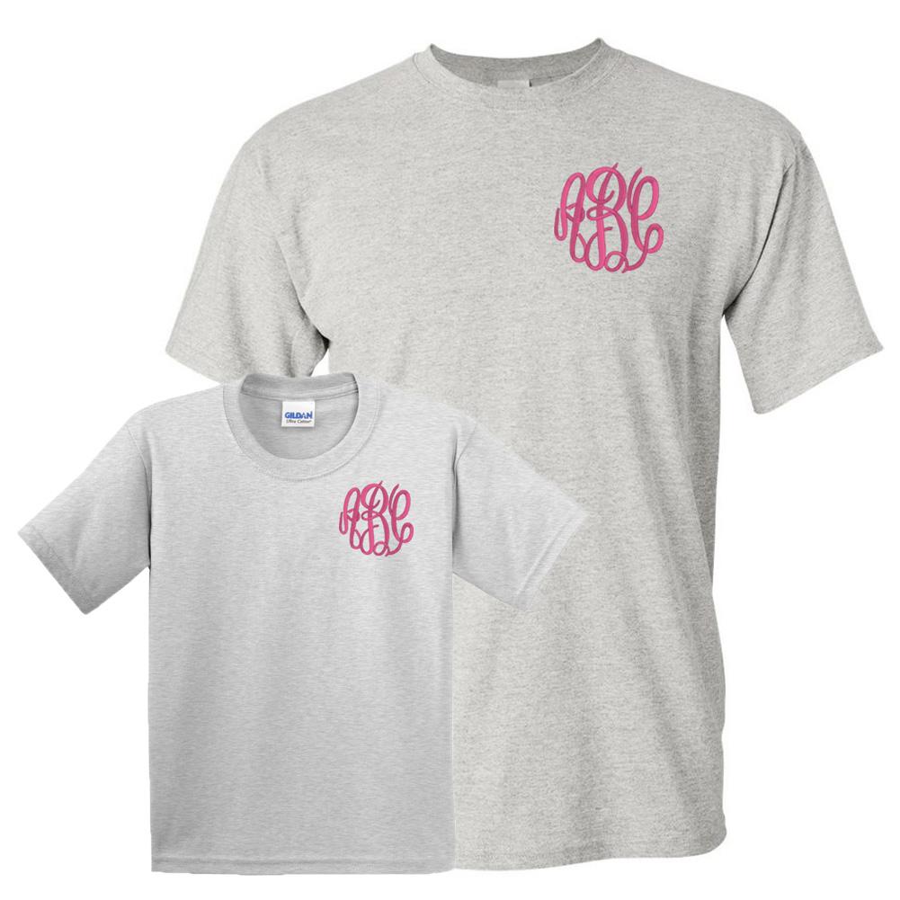 Monogrammed Mommy & Me T-Shirts - United Monograms