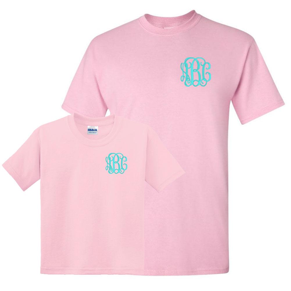 Monogrammed Mommy & Me T-Shirts - United Monograms