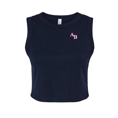 Monogrammed Muscle Crop Tank - United Monograms