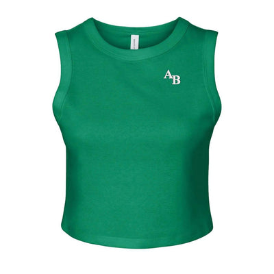 Monogrammed Muscle Crop Tank - United Monograms