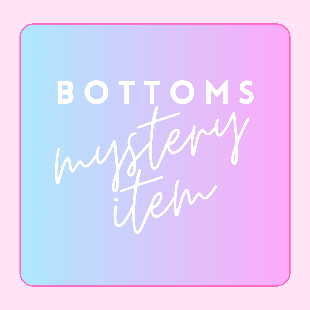 Monogrammed Mystery Bottoms - United Monograms