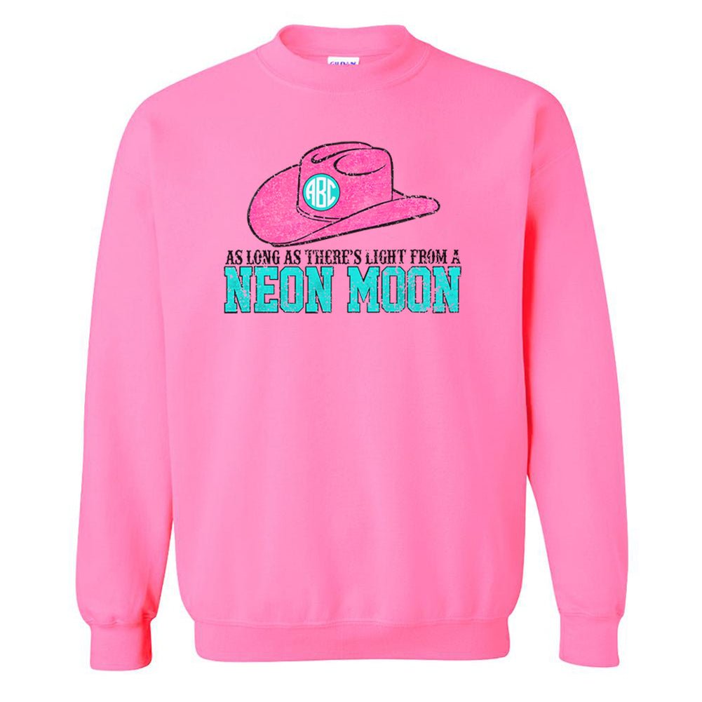 Monogrammed 'Neon Moon' Crewneck Sweatshirt - United Monograms