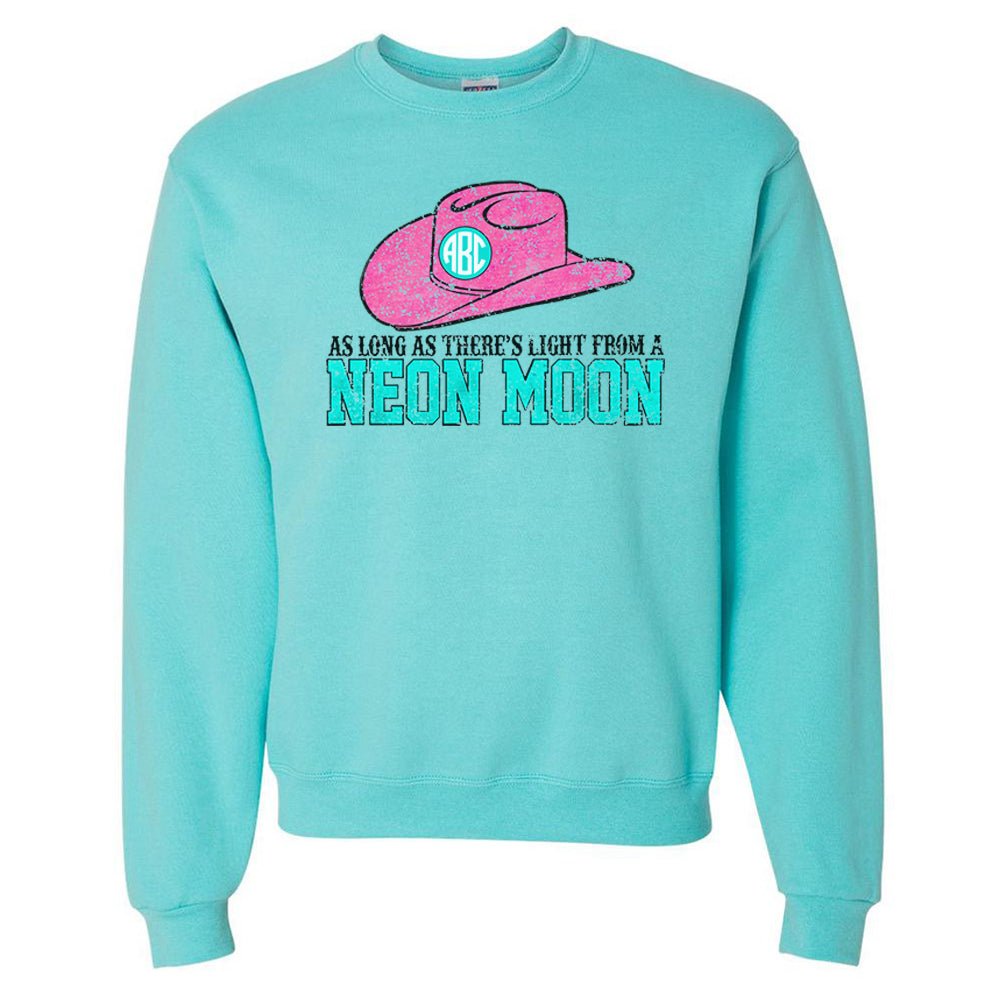 Monogrammed 'Neon Moon' Crewneck Sweatshirt - United Monograms