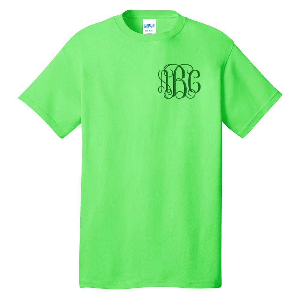 Monogrammed Neon T-Shirt - United Monograms