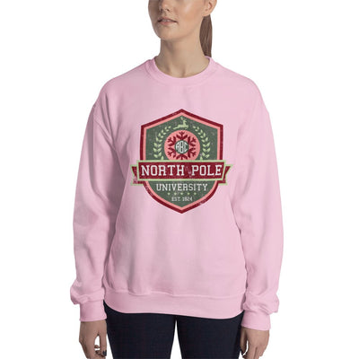 Monogrammed 'North Pole University Crest' Crewneck Sweatshirt - United Monograms