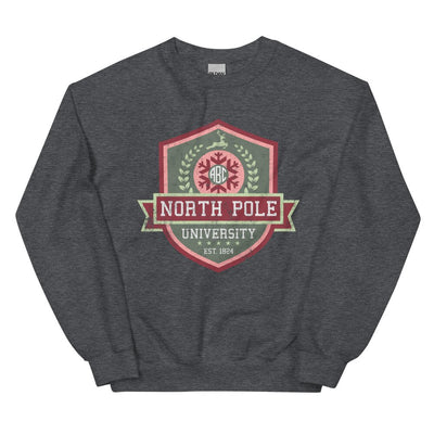 Monogrammed 'North Pole University Crest' Crewneck Sweatshirt - United Monograms