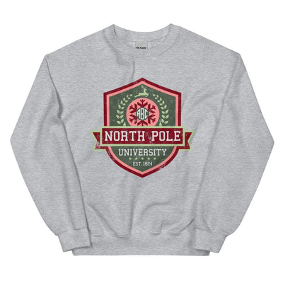 Monogrammed 'North Pole University Crest' Crewneck Sweatshirt - United Monograms