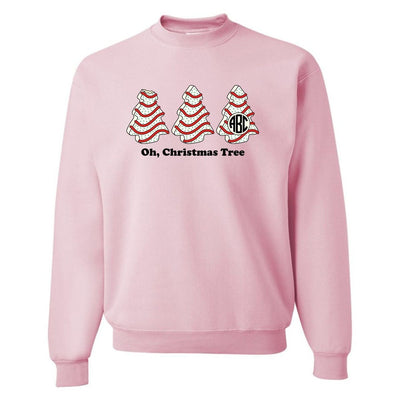 Monogrammed 'Oh, Christmas Tree Cakes' Crewneck Sweatshirt - United Monograms