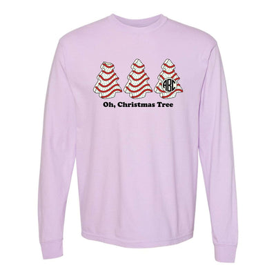 Monogrammed 'Oh, Christmas Tree Cakes' Long Sleeve T - Shirt - United Monograms