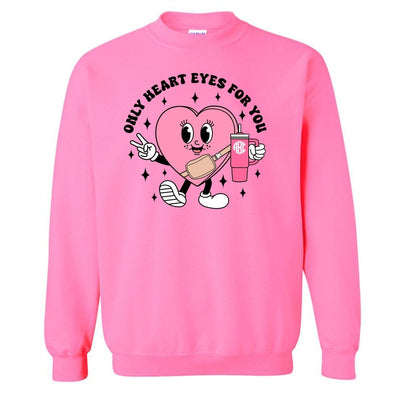 Monogrammed 'Only Heart Eyes For You' Crewneck Sweatshirt - United Monograms