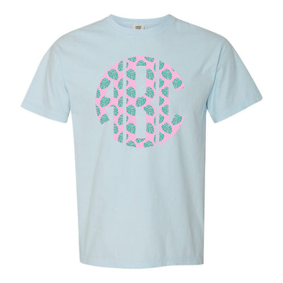 Monogrammed 'Palm Print' Big Print T-Shirt - United Monograms