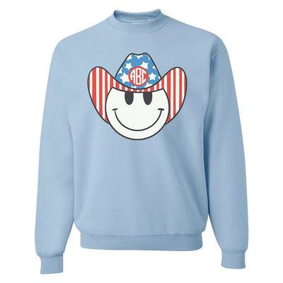 Monogrammed 'Patriotic Cowboy' Crewneck Sweatshirt - United Monograms