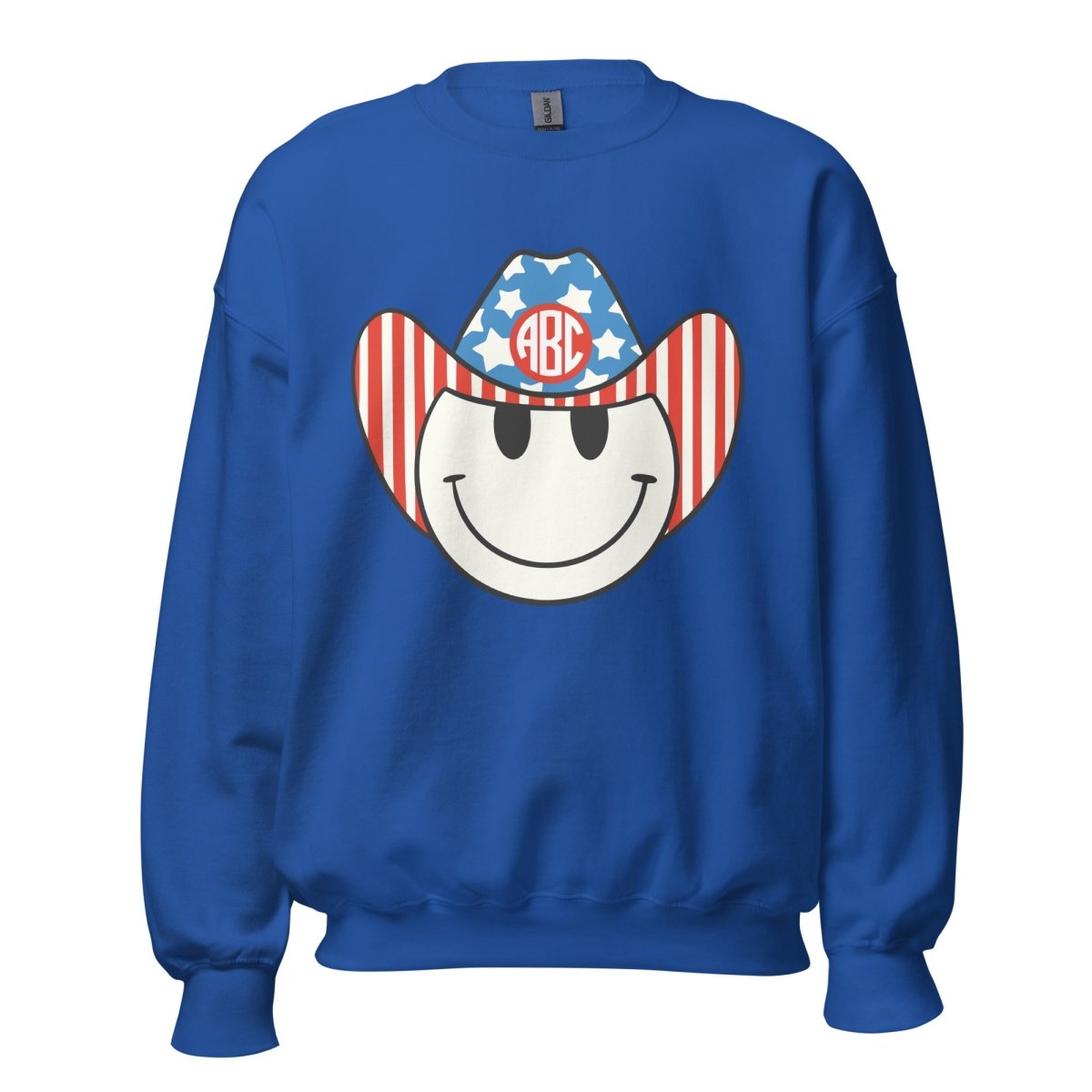 Monogrammed 'Patriotic Cowboy' Crewneck Sweatshirt - United Monograms