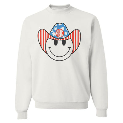 Monogrammed 'Patriotic Cowboy' Crewneck Sweatshirt - United Monograms