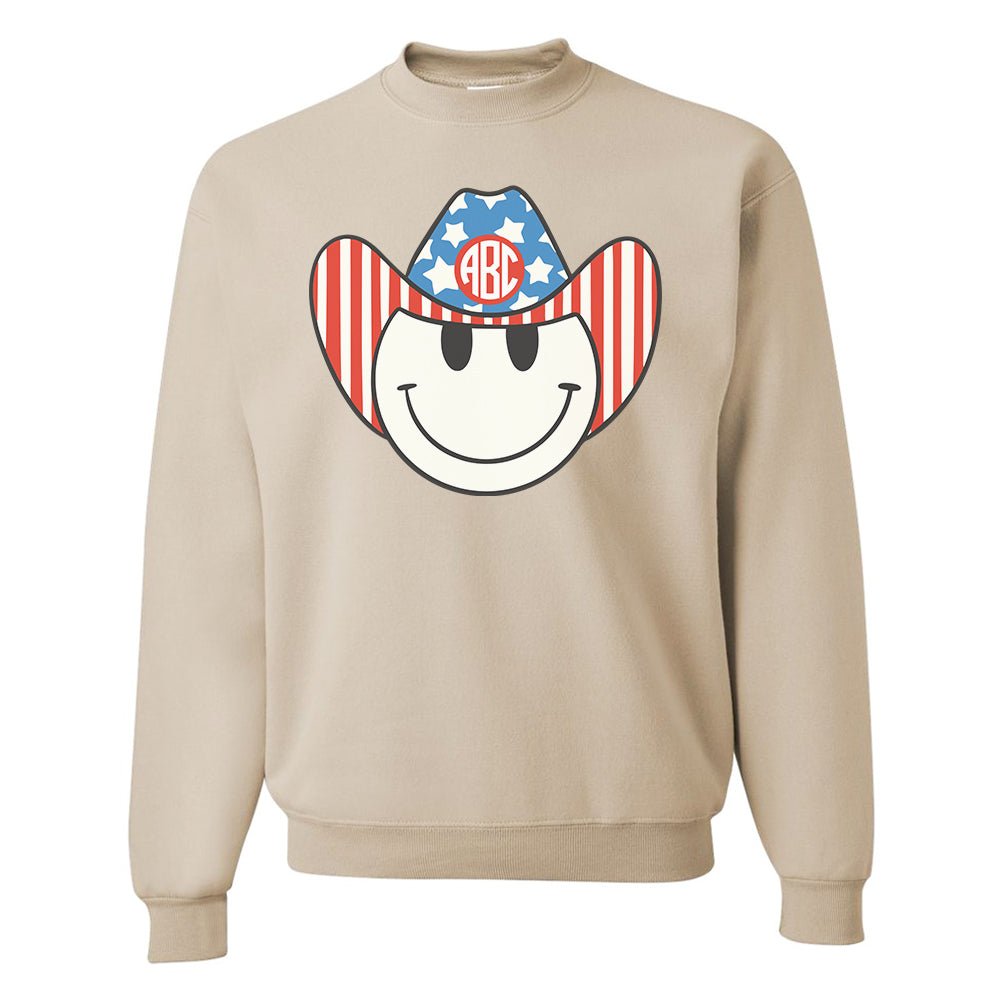 Monogrammed 'Patriotic Cowboy' Crewneck Sweatshirt - United Monograms