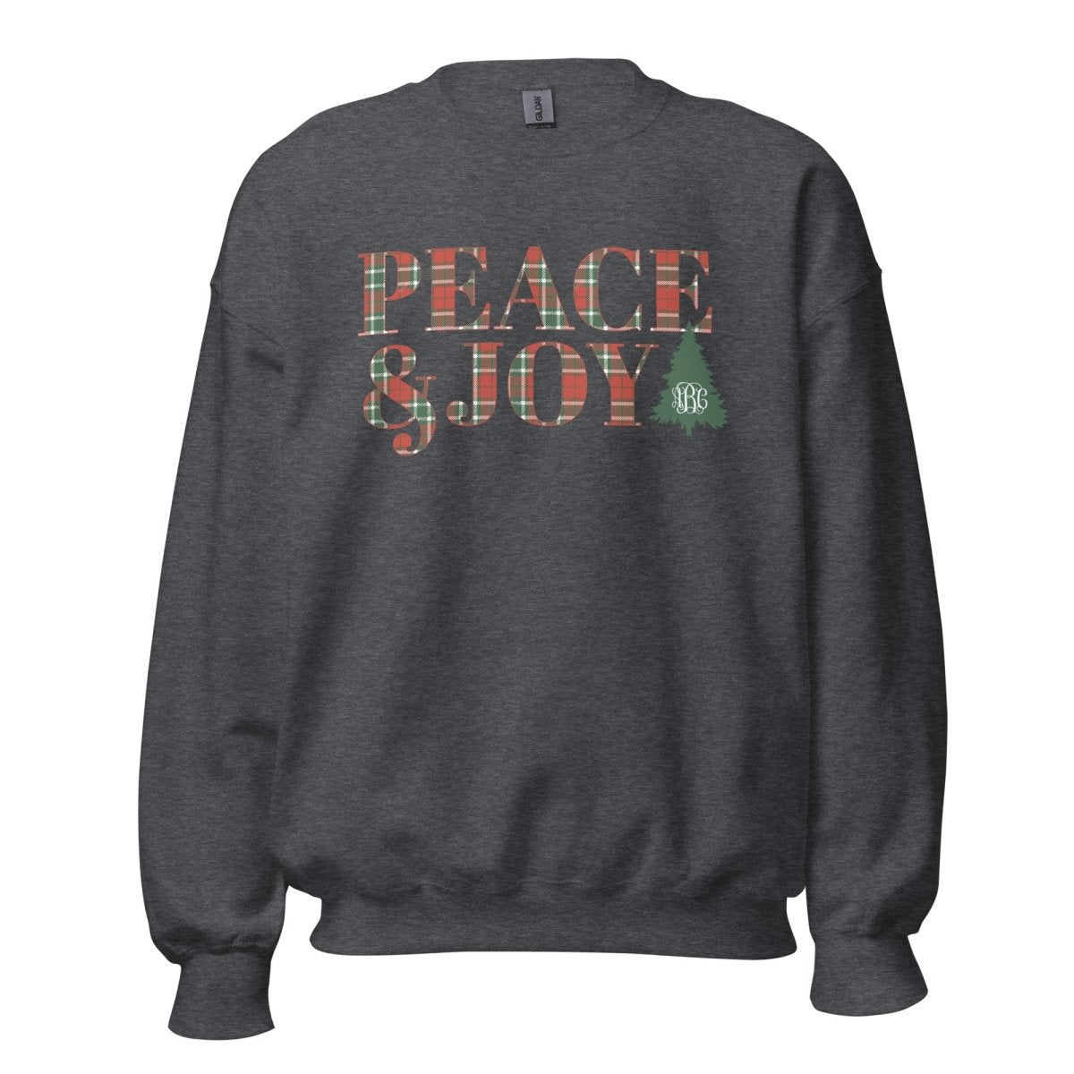 Monogrammed 'Peace & Joy' Crewneck Sweatshirt - United Monograms