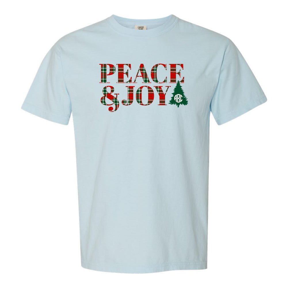 Monogrammed 'Peace & Joy' T-Shirt - United Monograms