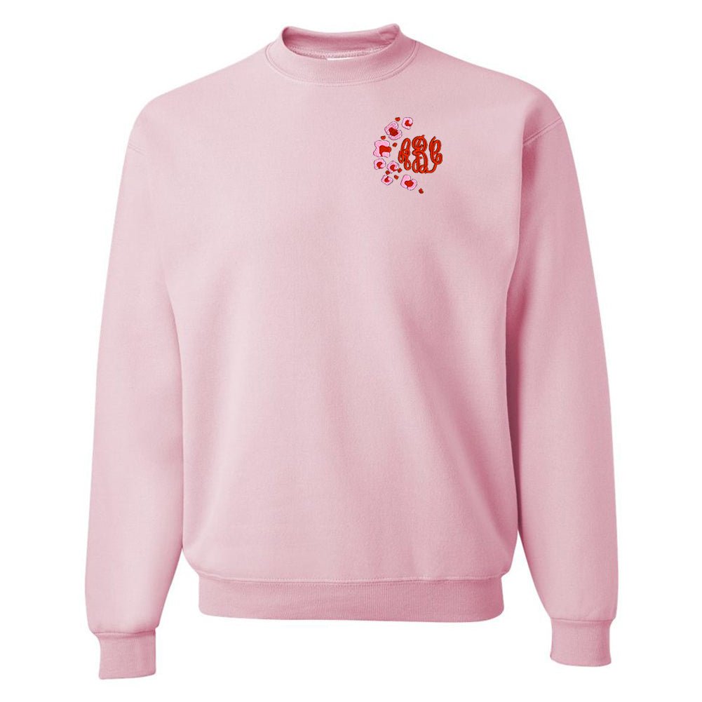 Monogrammed Pink Leopard Crewneck Sweatshirt - United Monograms