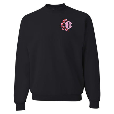 Monogrammed Pink Leopard Crewneck Sweatshirt - United Monograms