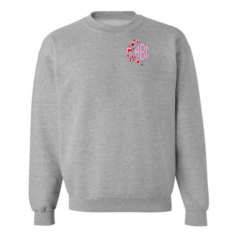 Monogrammed Pink Leopard Crewneck Sweatshirt - United Monograms