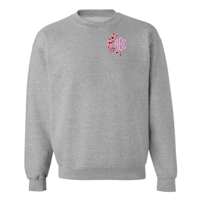 Monogrammed Pink Leopard Crewneck Sweatshirt - United Monograms