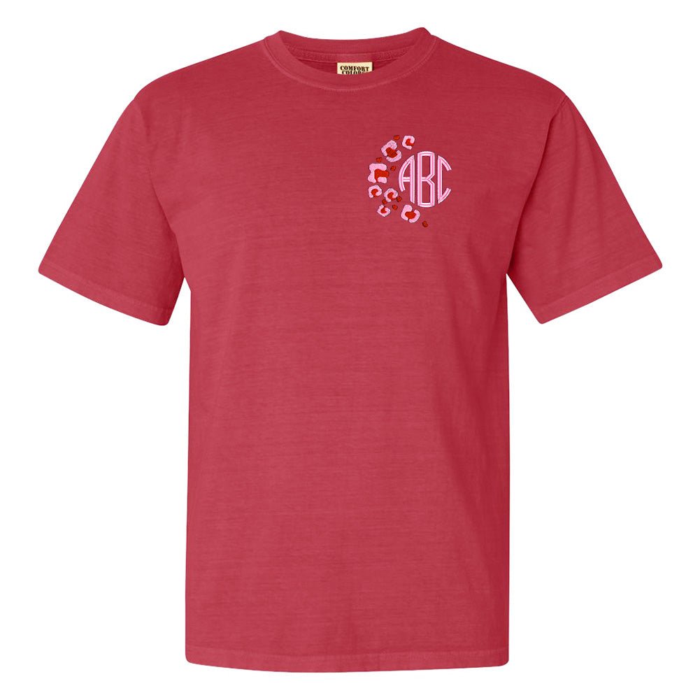 Monogrammed Pink Leopard T-Shirt - United Monograms