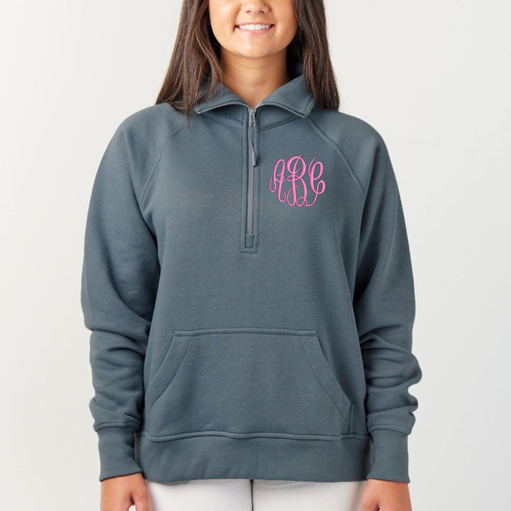 Monogram quarter zip hotsell