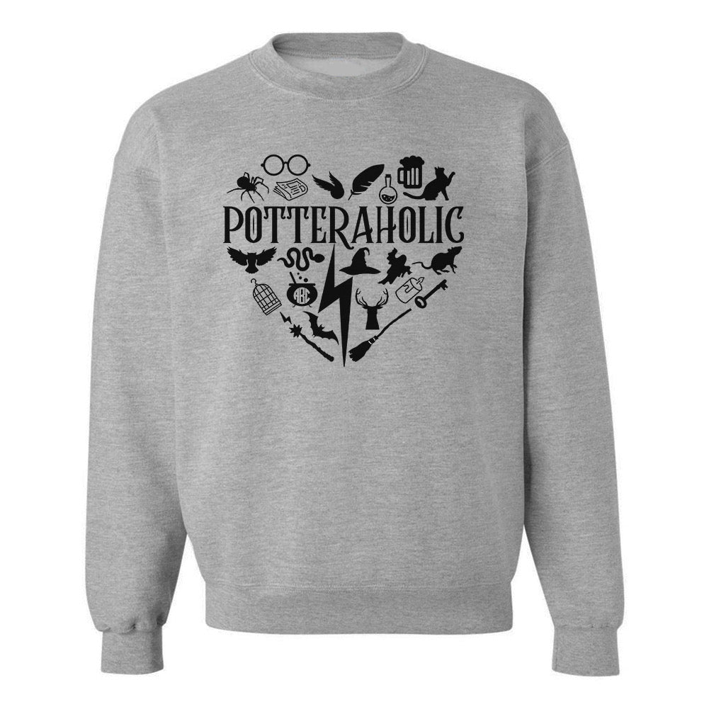 Monogrammed 'Potteraholic' Crewneck Sweatshirt - United Monograms