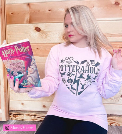 Monogrammed 'Potteraholic' Crewneck Sweatshirt - United Monograms