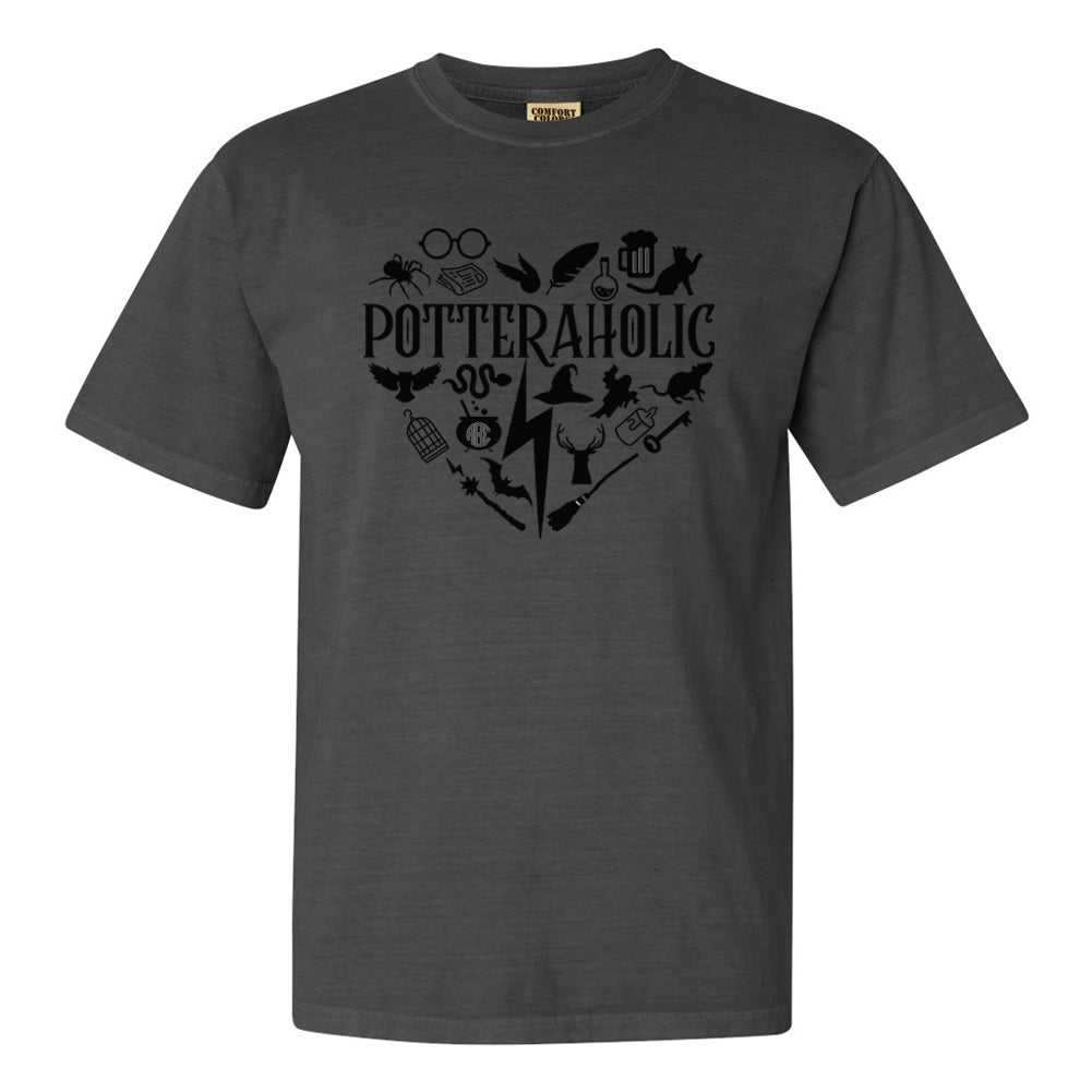 Monogrammed 'Potteraholic' T-Shirt - United Monograms