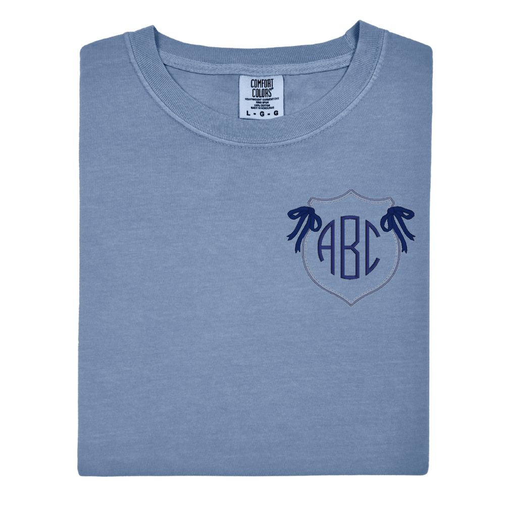 Monogrammed 'Preppy Crest' T-Shirt - United Monograms