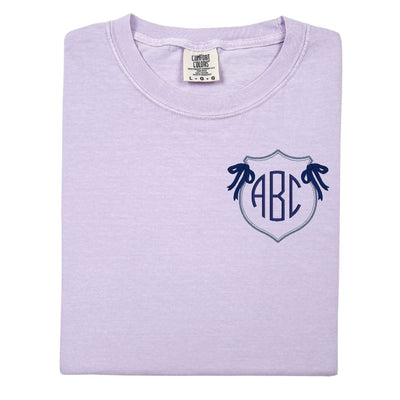 Monogrammed 'Preppy Crest' T-Shirt - United Monograms