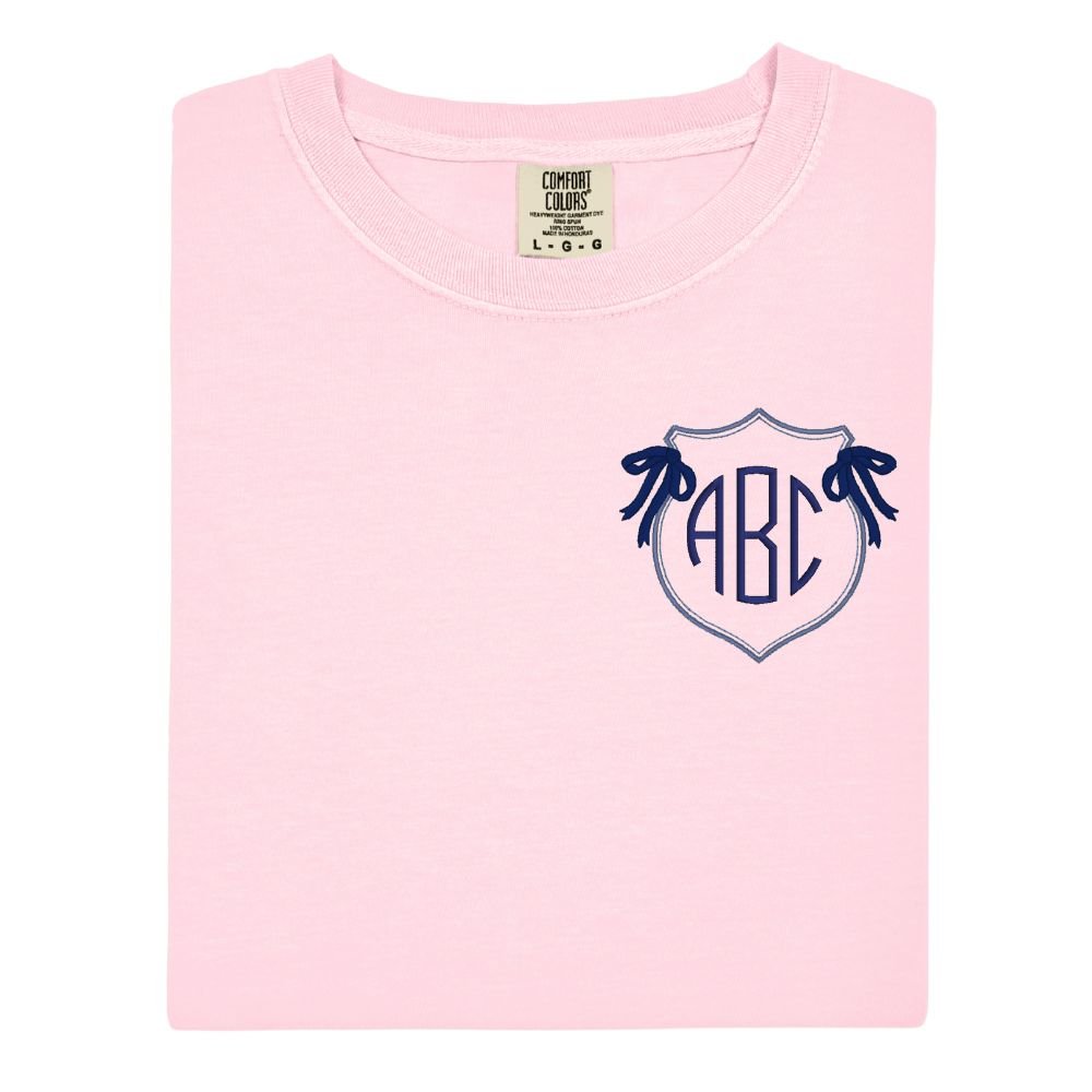 Monogrammed 'Preppy Crest' T-Shirt - United Monograms