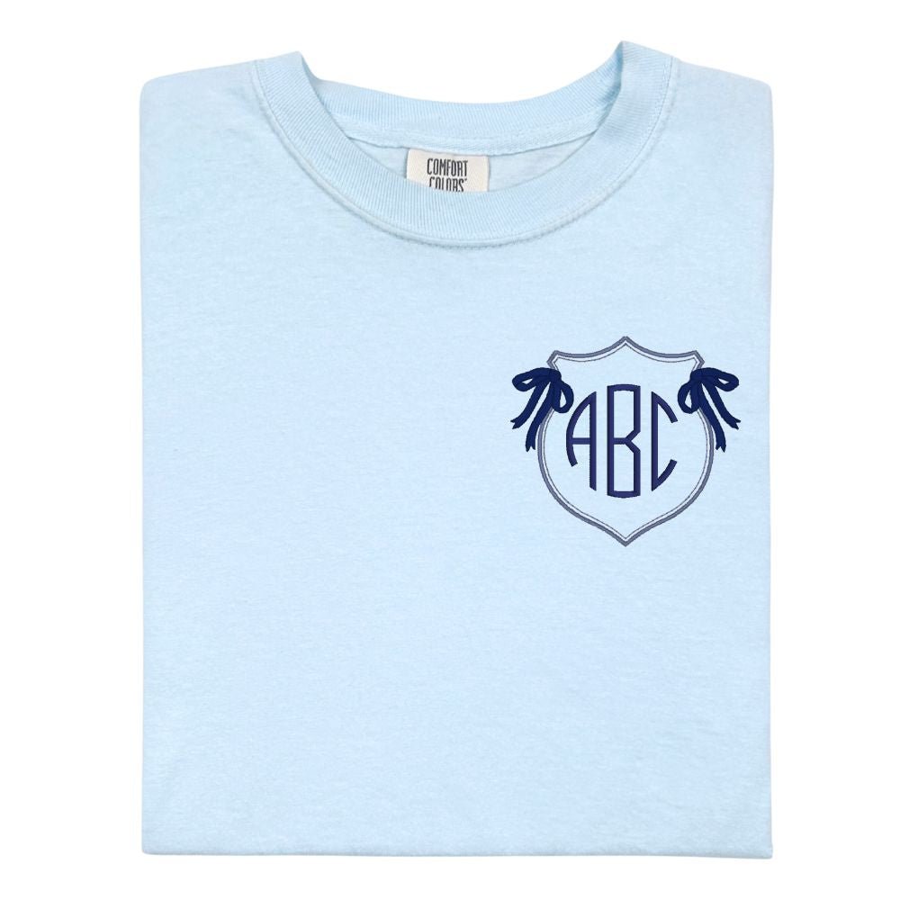 Monogrammed 'Preppy Crest' T-Shirt - United Monograms