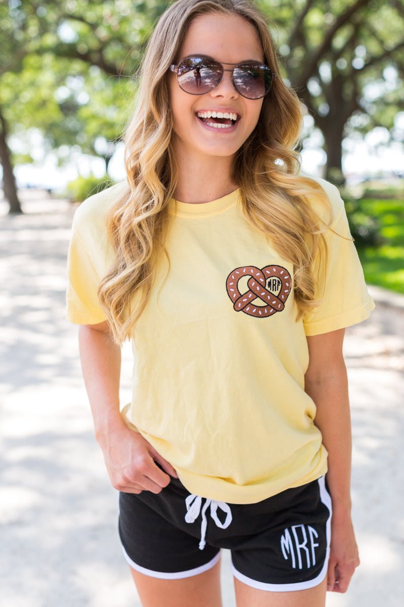 Monogrammed Pretzel T-Shirt - United Monograms