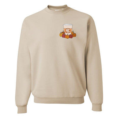 Monogrammed 'Pumpkin Coffee' Crewneck Sweatshirt - United Monograms