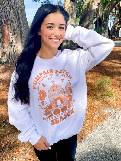 Monogrammed 'Pumpkin Patch Season' Crewneck Sweatshirt - United Monograms