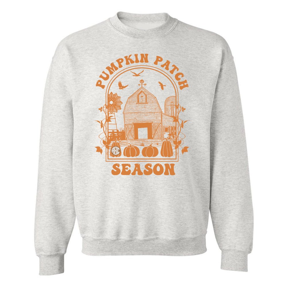 Monogrammed 'Pumpkin Patch Season' Crewneck Sweatshirt - United Monograms