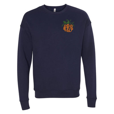 Monogrammed Pumpkin Premium Crewneck Sweatshirt - United Monograms