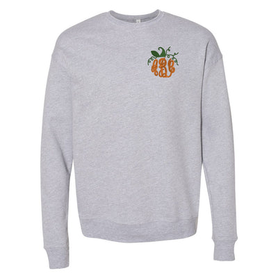 Monogrammed Pumpkin Premium Crewneck Sweatshirt - United Monograms