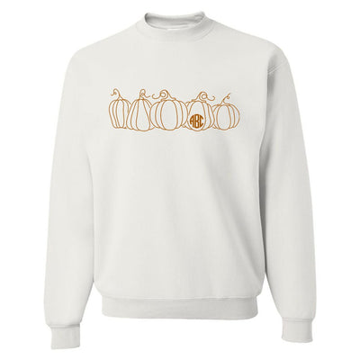 Monogrammed 'Pumpkin Sketch' Crewneck Sweatshirt - United Monograms