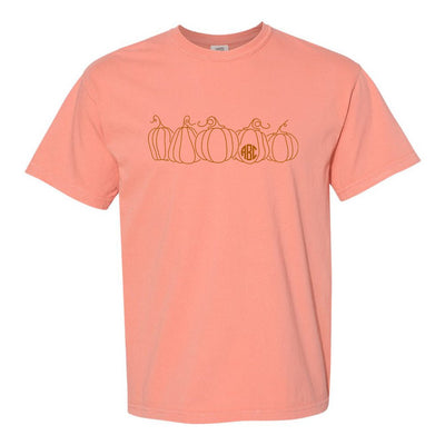 Monogrammed 'Pumpkin Sketch' T-Shirt - United Monograms