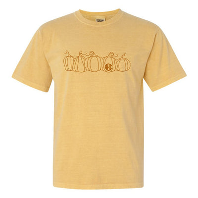 Monogrammed 'Pumpkin Sketch' T-Shirt - United Monograms