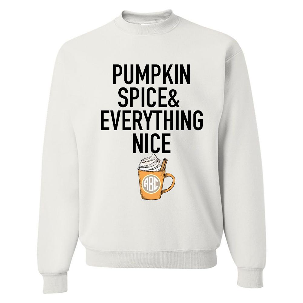 Monogrammed 'Pumpkin Spice' Crewneck Sweatshirt - United Monograms