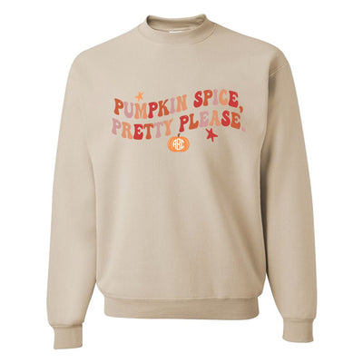 Monogrammed 'Pumpkin Spice, Pretty Please' Crewneck Sweatshirt - United Monograms