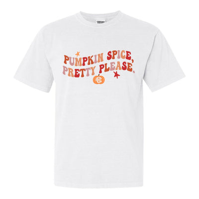 Monogrammed 'Pumpkin Spice, Pretty Please' T-Shirt - United Monograms