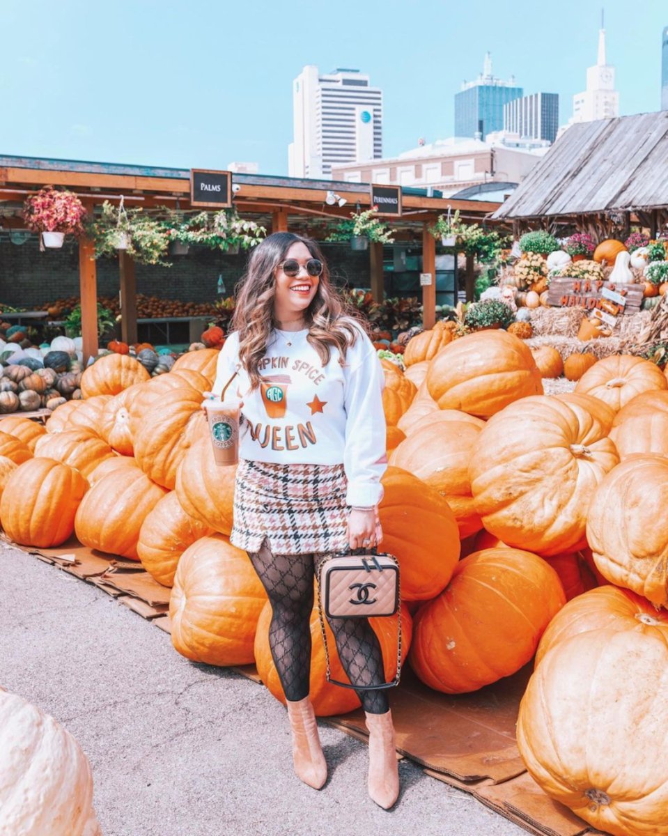 Monogrammed 'Pumpkin Spice Queen' Crewneck Sweatshirt - United Monograms