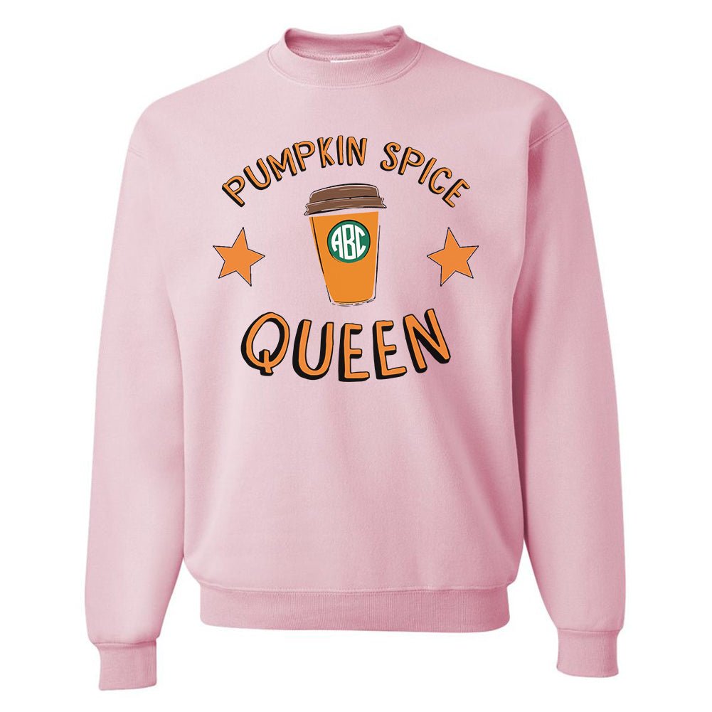 Monogrammed 'Pumpkin Spice Queen' Crewneck Sweatshirt - United Monograms