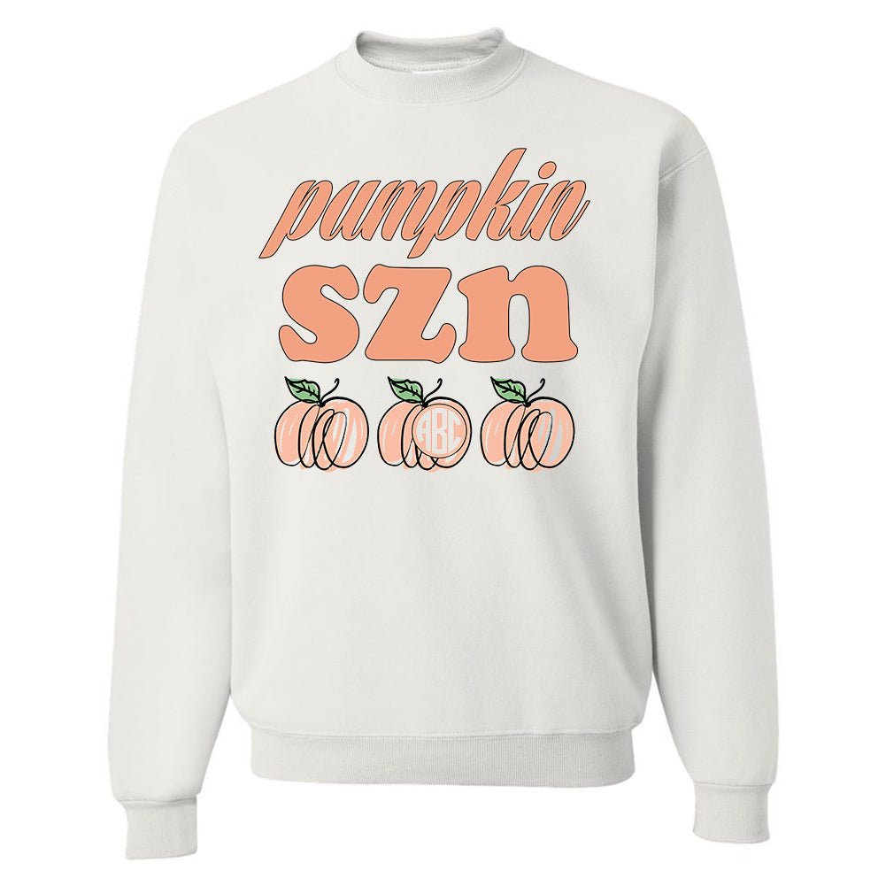 Monogrammed 'Pumpkin SZN' Crewneck Sweatshirt - United Monograms