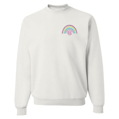 Monogrammed Rainbow Crewneck Sweatshirt - United Monograms